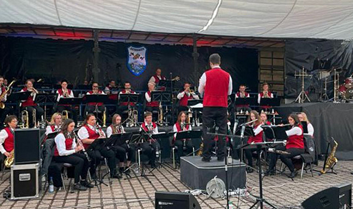 Musikverein Ditershausen Haunequelle beim Konzert