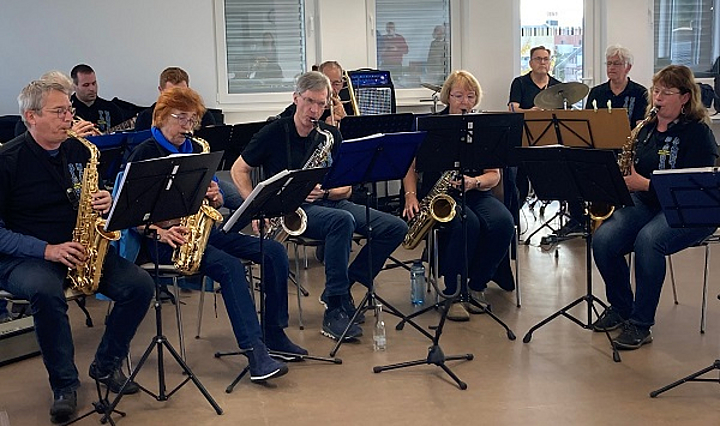 Blasmusikensemble Musikverein Haunetal beim Musizieren
